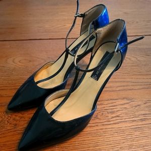 Used Steve Madden T-strap 4 inch Black heels